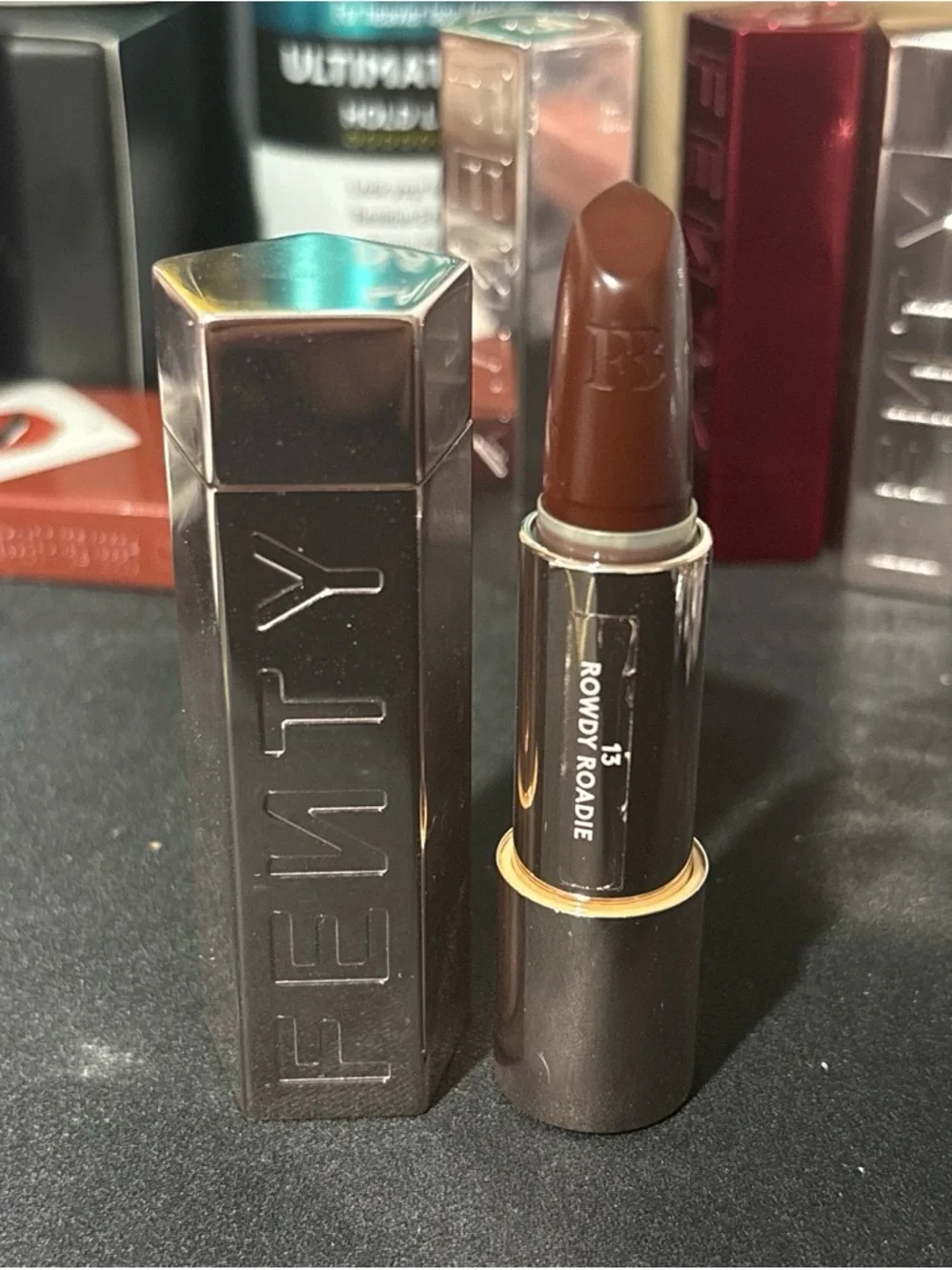 Fenty Beauty Lipstick Rowdy Roadie - Deep Brown